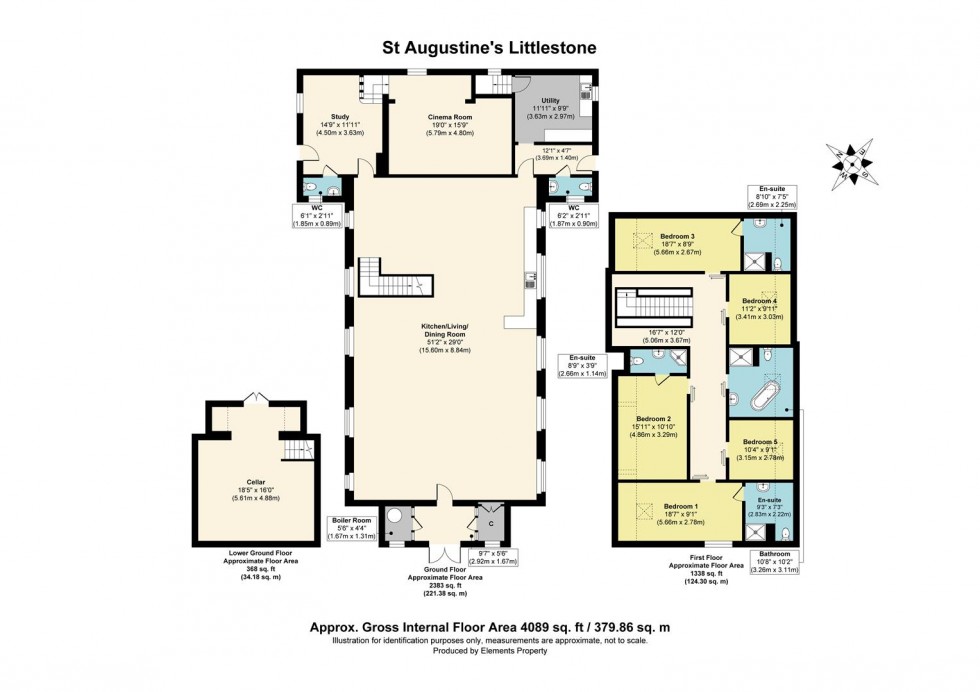 Floorplan for Queens Road, Littlestone, New Romney