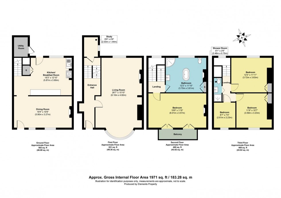 Floorplan for 4, Prospect Road, Broadstairs, Kent, CT10 1LD