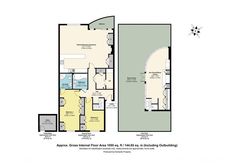 Floorplan for Castle View, Joss Gap Road, Broadstairs