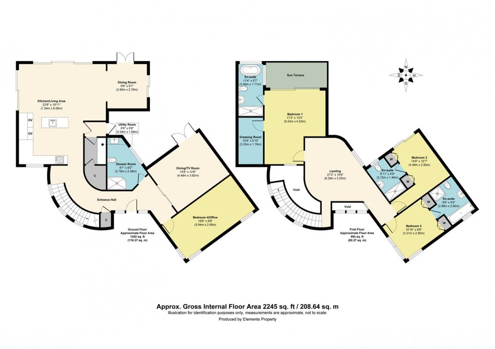 Floorplan for The Pinnock, Pluckley, Ashford